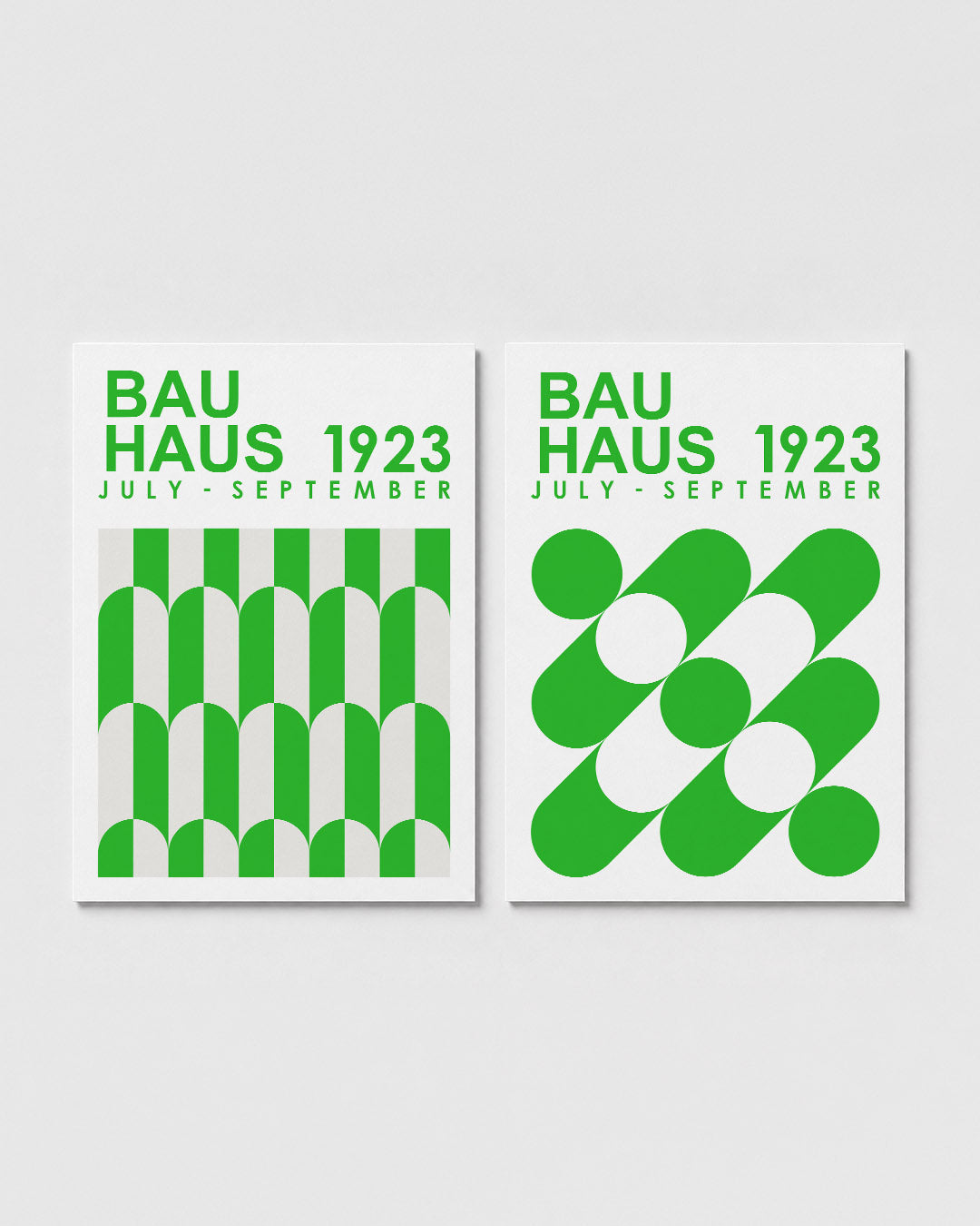 Groene boogpatronen Posterset