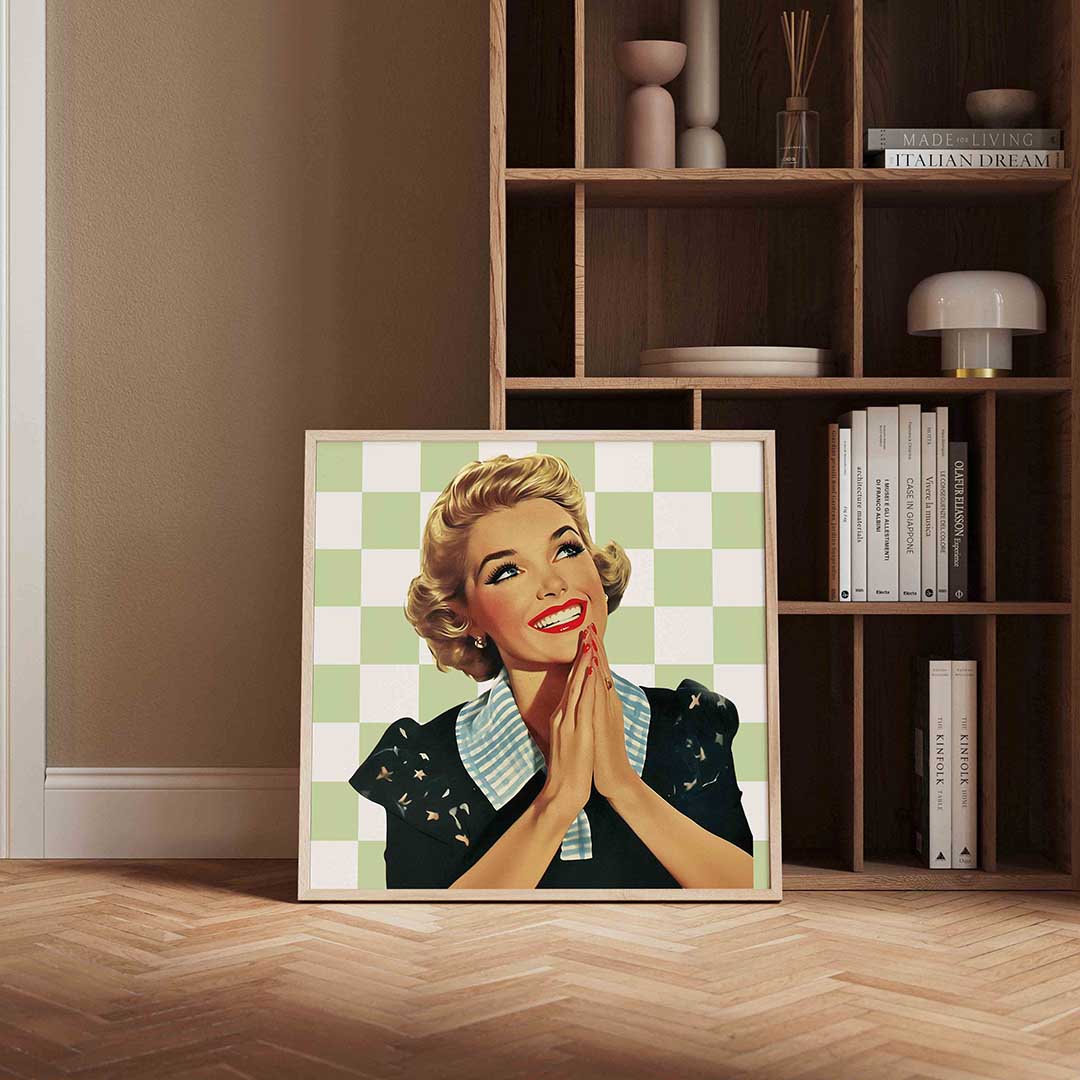 Lachende vrouw Poster