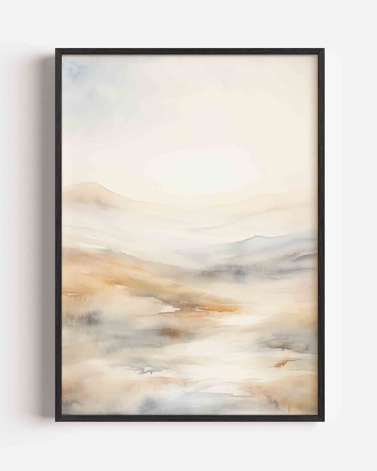 Landschap in zachte tinten Poster