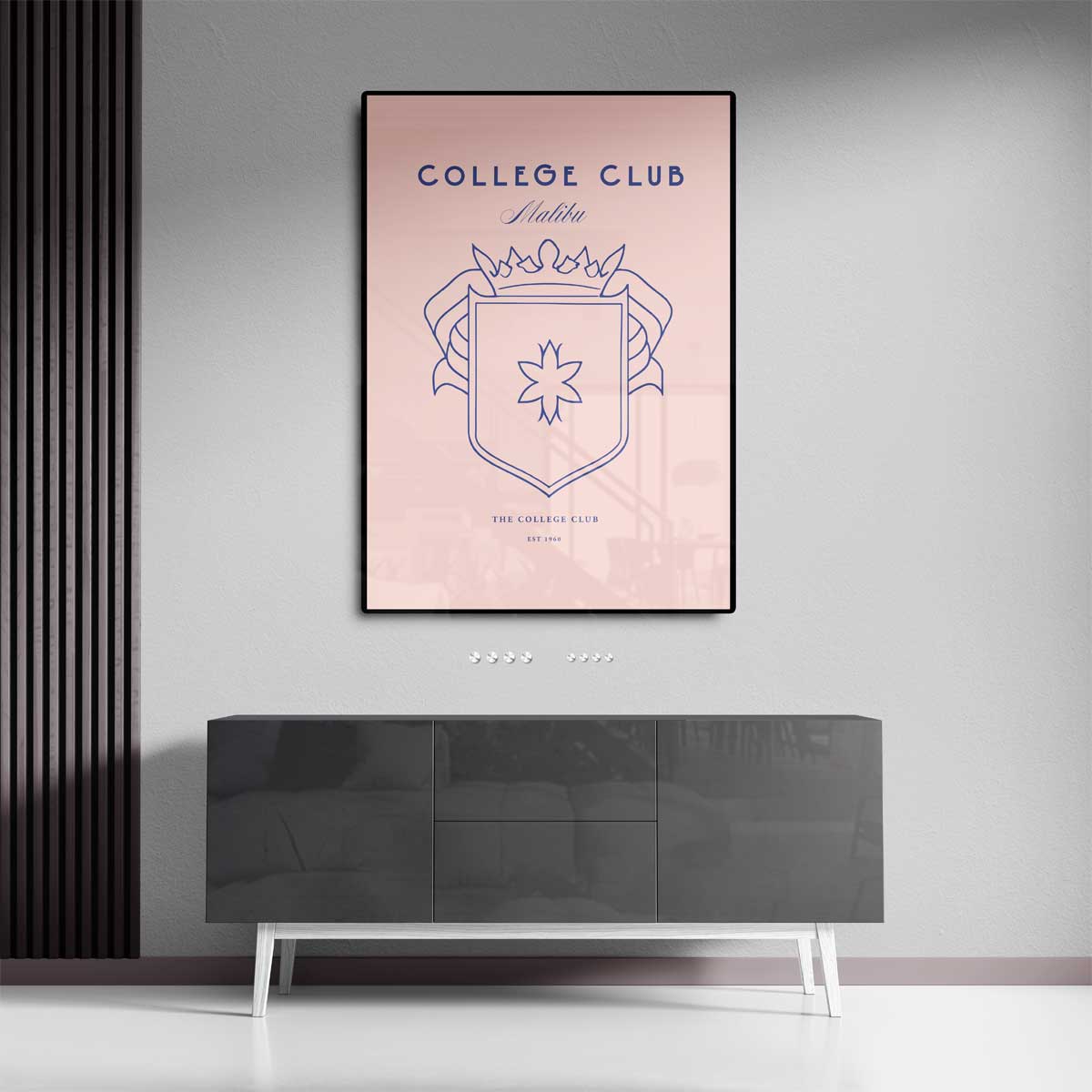 Elegante College Club Wapenschild Poster