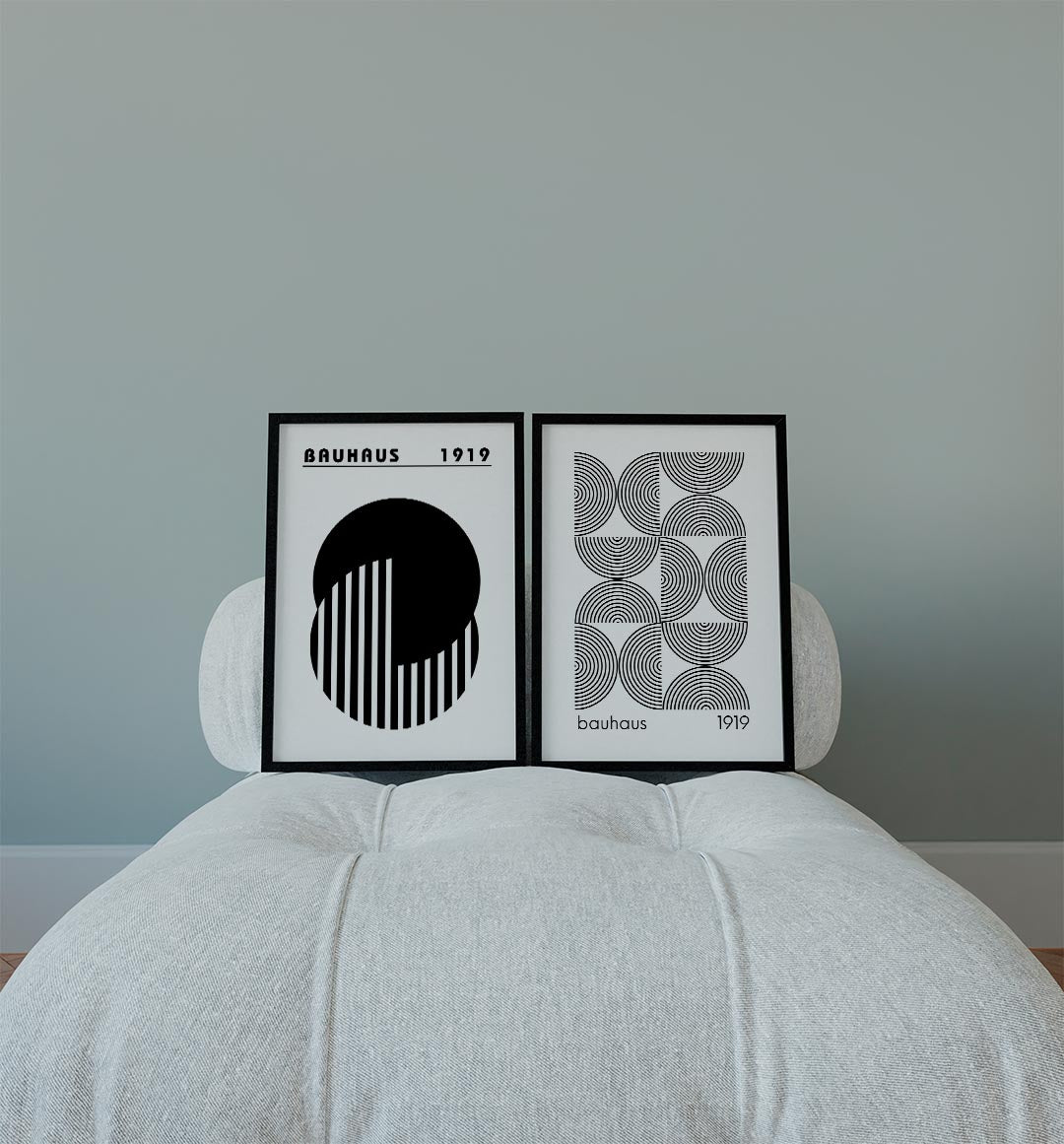 Cirkel en strepen Posterset
