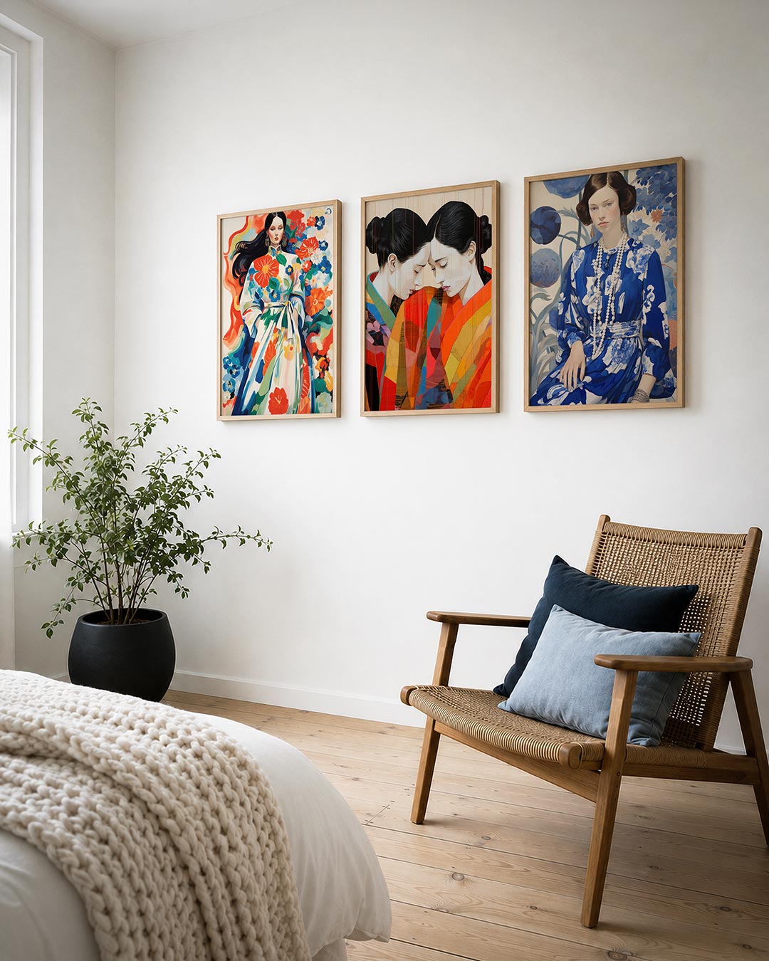 Kleurrijke bloemenpracht Posterset