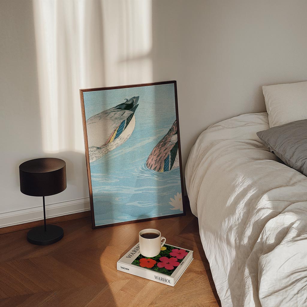 Rustige Eendendans Poster-WallArtistic