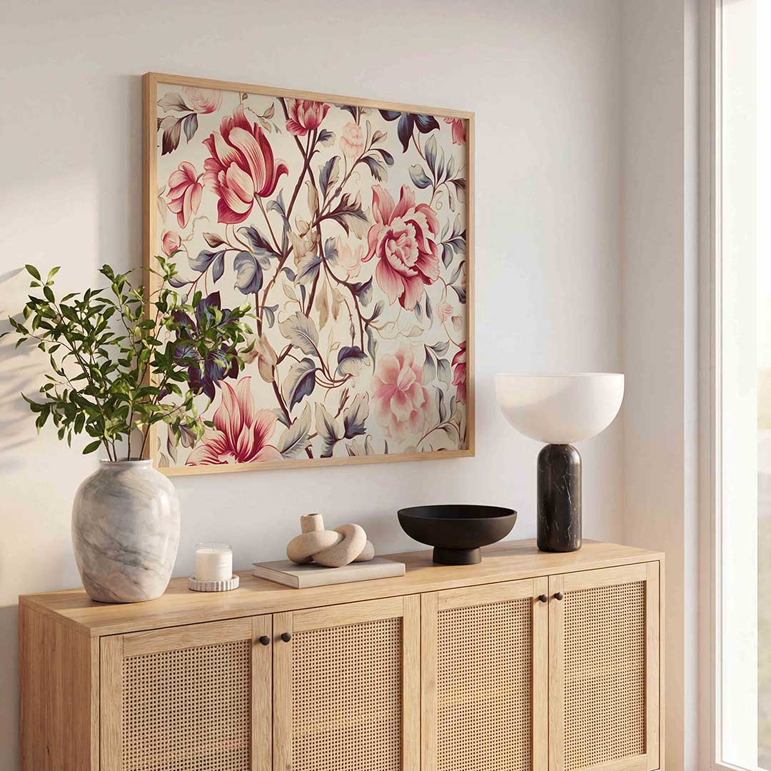 Bloemen en bladeren Poster