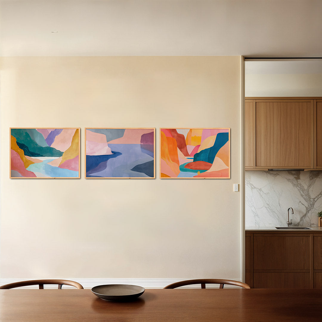 Kleurvlakken en vormen Posterset