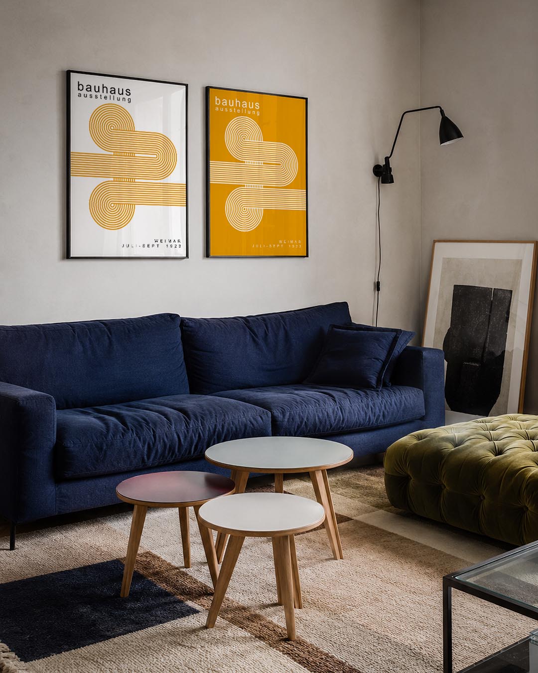 Lijnenspel en cirkelritme Posterset
