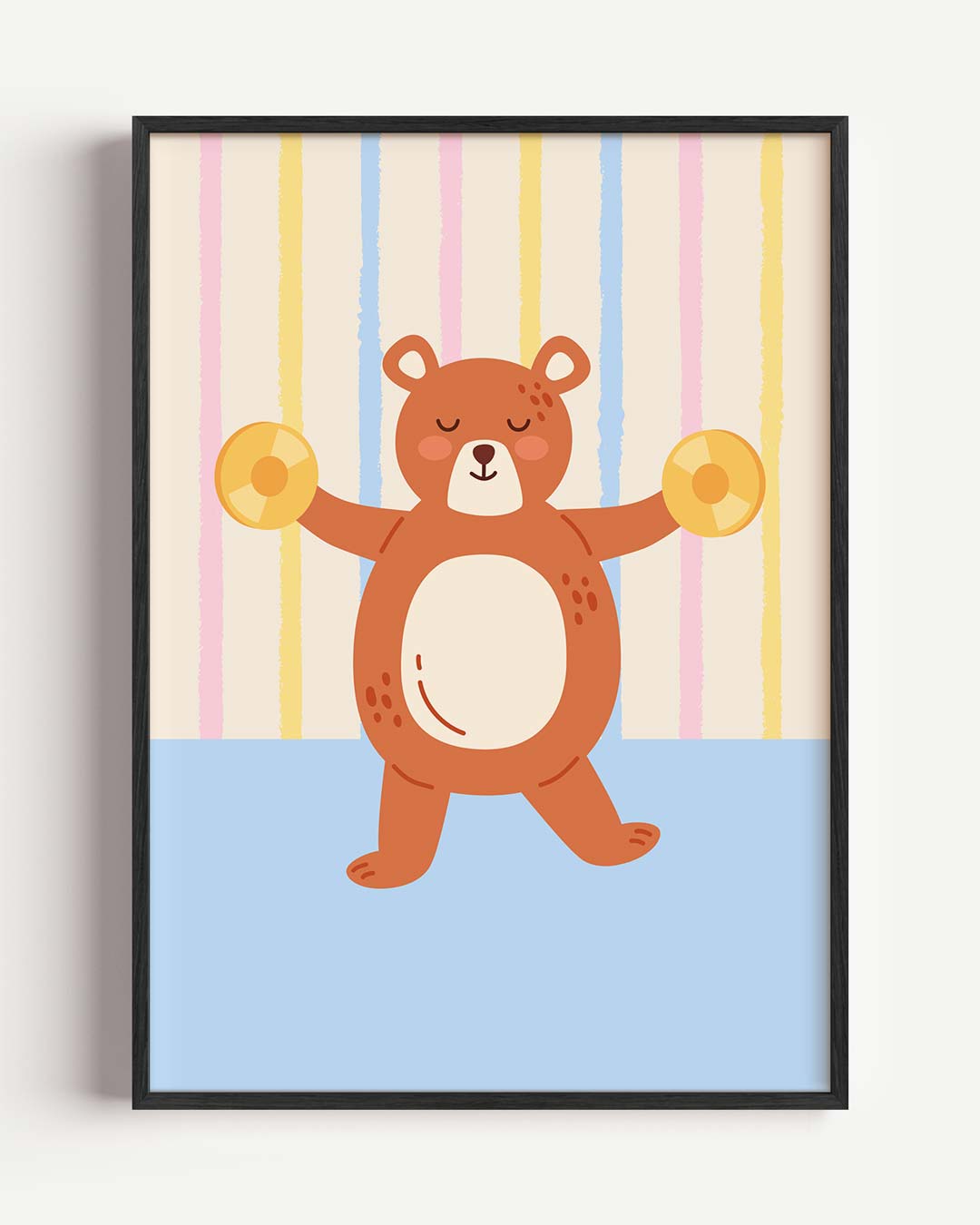Schattige Berenmuurposter-WallArtistic