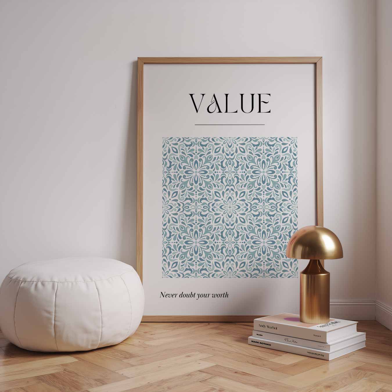 Inspirerende Waarde Poster-WallArtistic