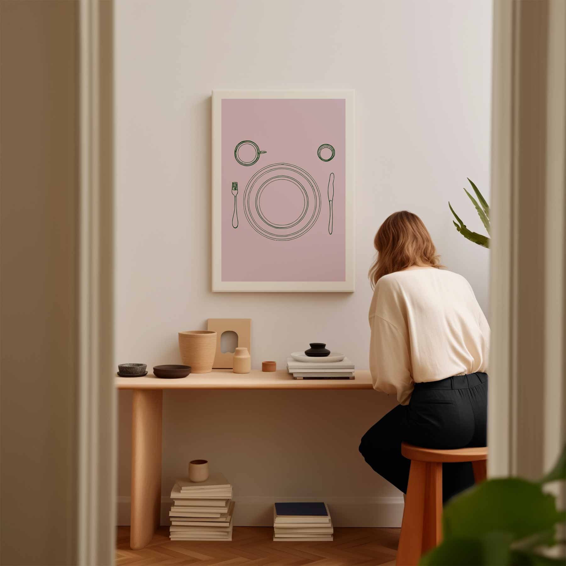 Minimalistisch Tafelschikking Kunstwerk-canvas-dibond-plexiglas-wanddecoratie-WallArtistic