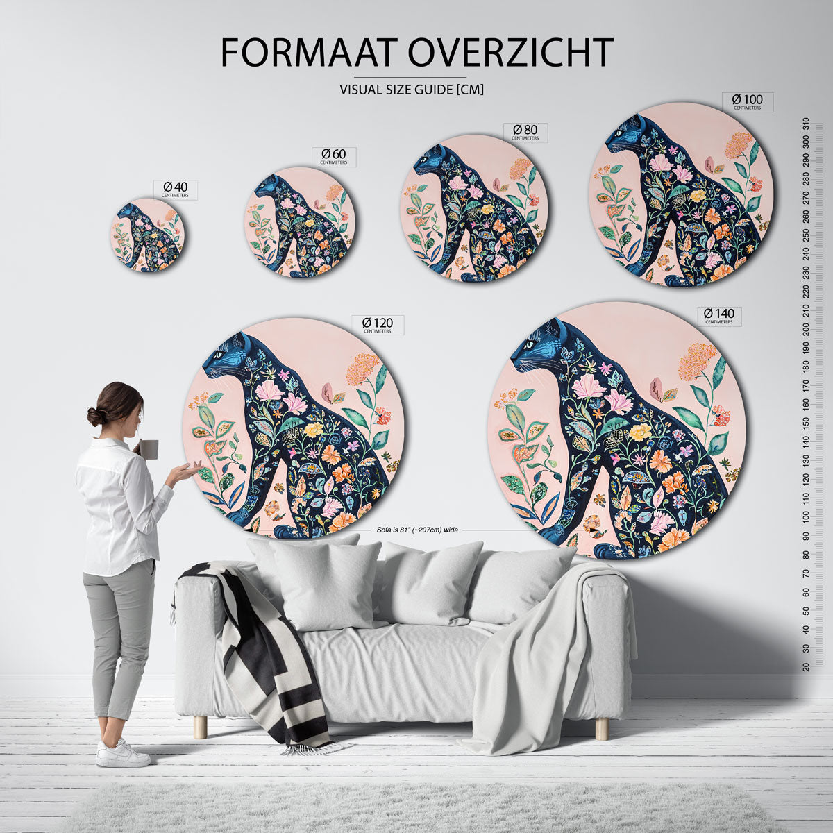 Bloemenkat Muurcirkel