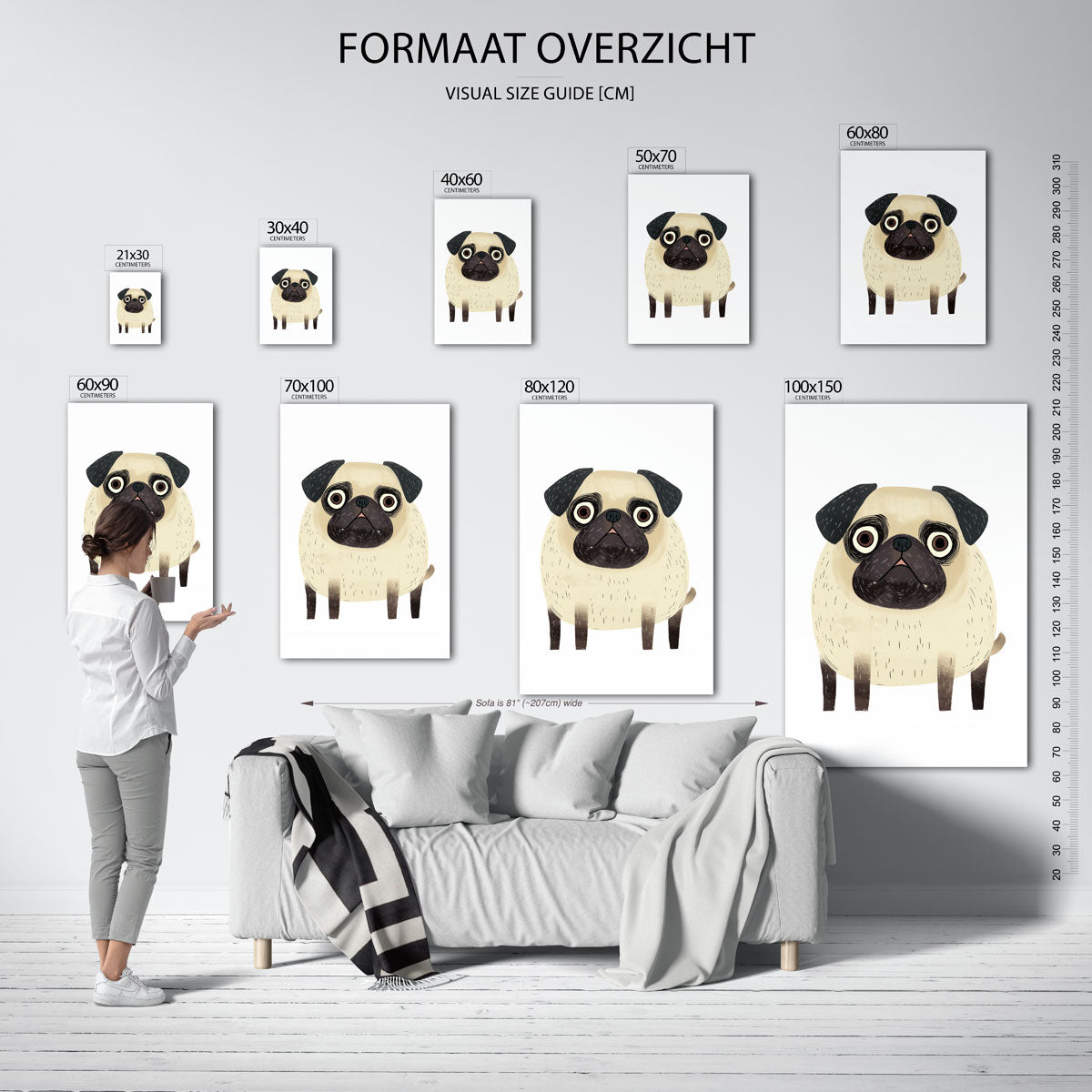 Hond met grote ogen Poster