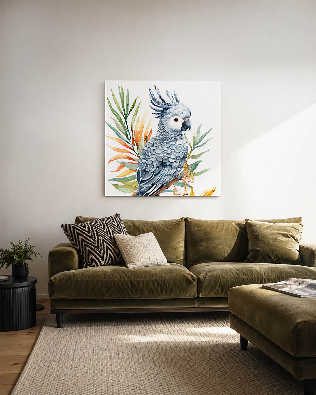 Vrolijke papegaai Kunstwerk