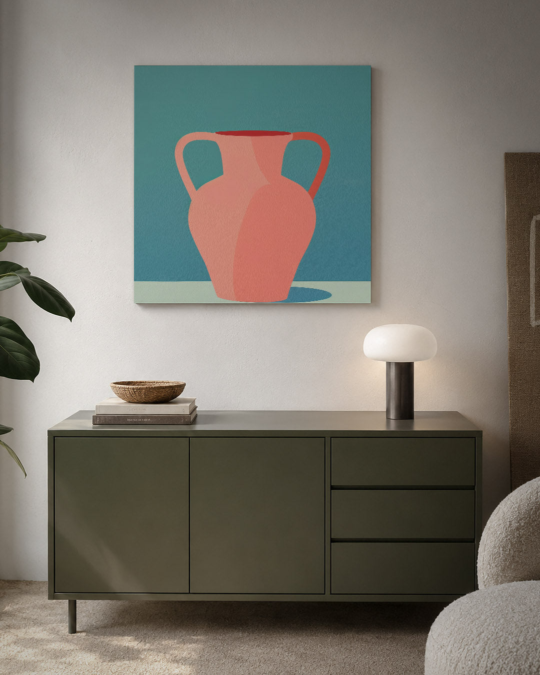 Vaas met handvatten Kunstwerk