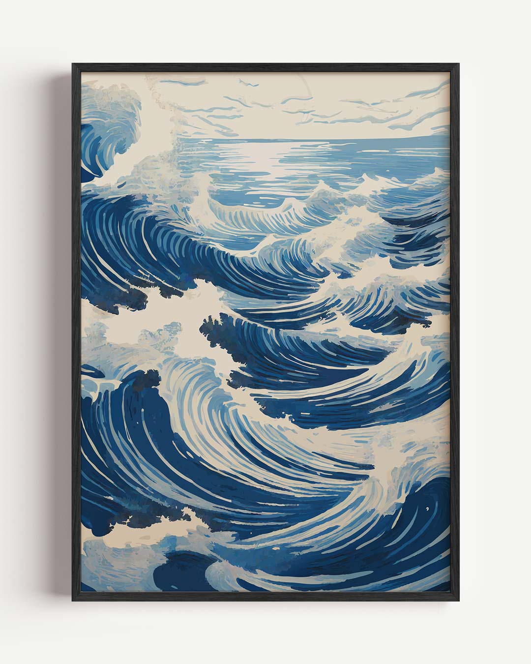 Golvende Oceaan Kunstposter-WallArtistic