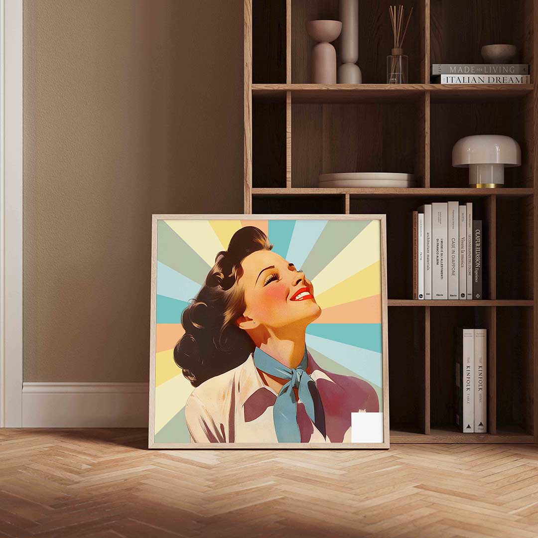 Lachende vrouw Poster