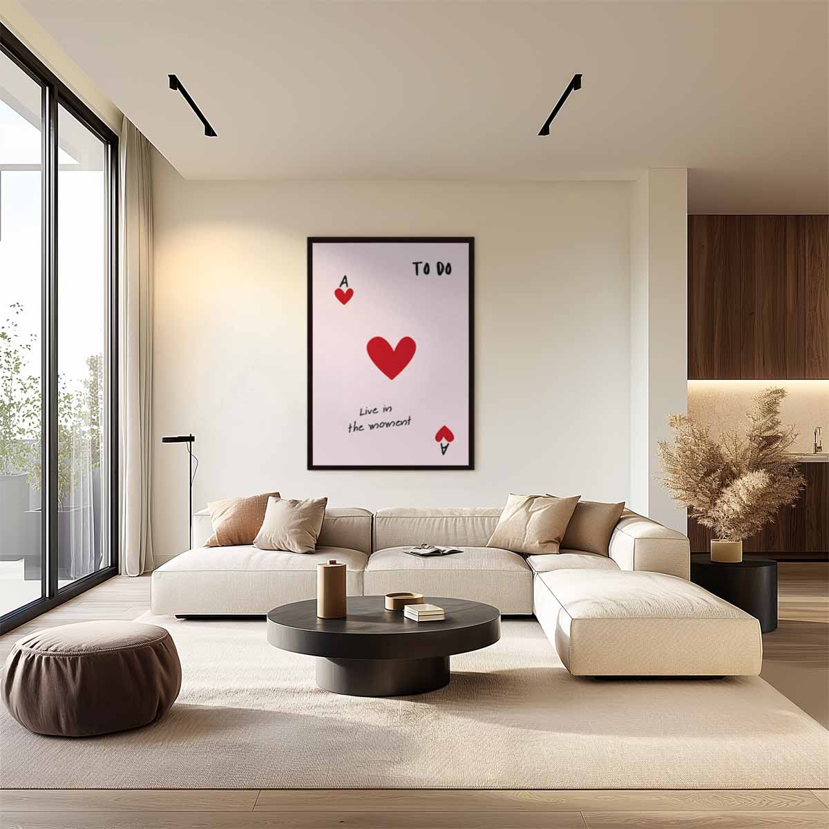Speelse Hartenkaart Inspiratie Kunstwerk-canvas-dibond-plexiglas-wanddecoratie-WallArtistic