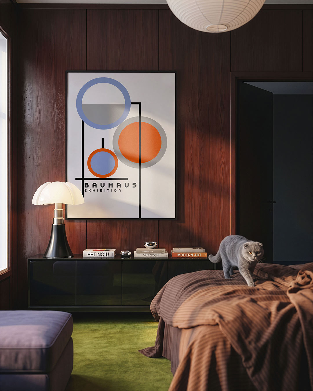 Cirkel en lijnenspel Poster