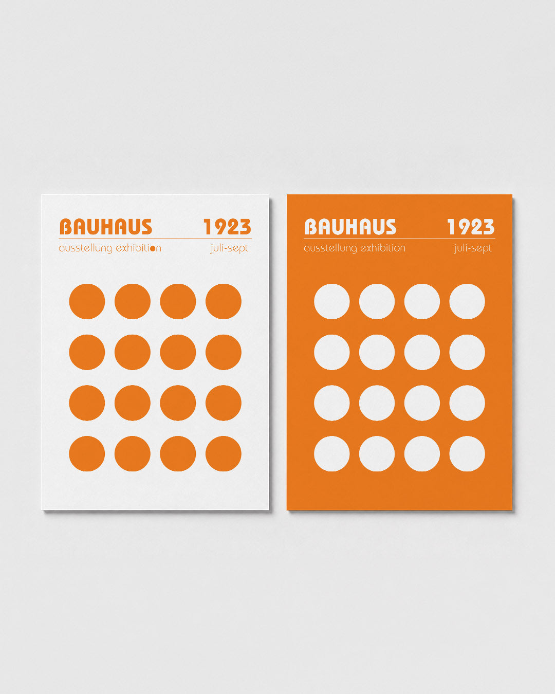 Oranje cirkelritme Posterset