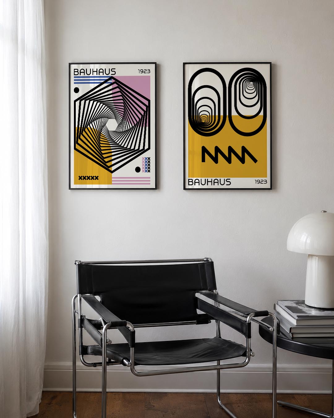 Draaiende lijnen Posterset
