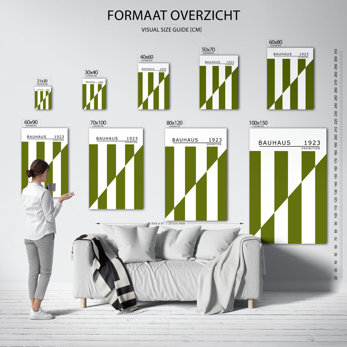 Lijnen en vlakken Poster