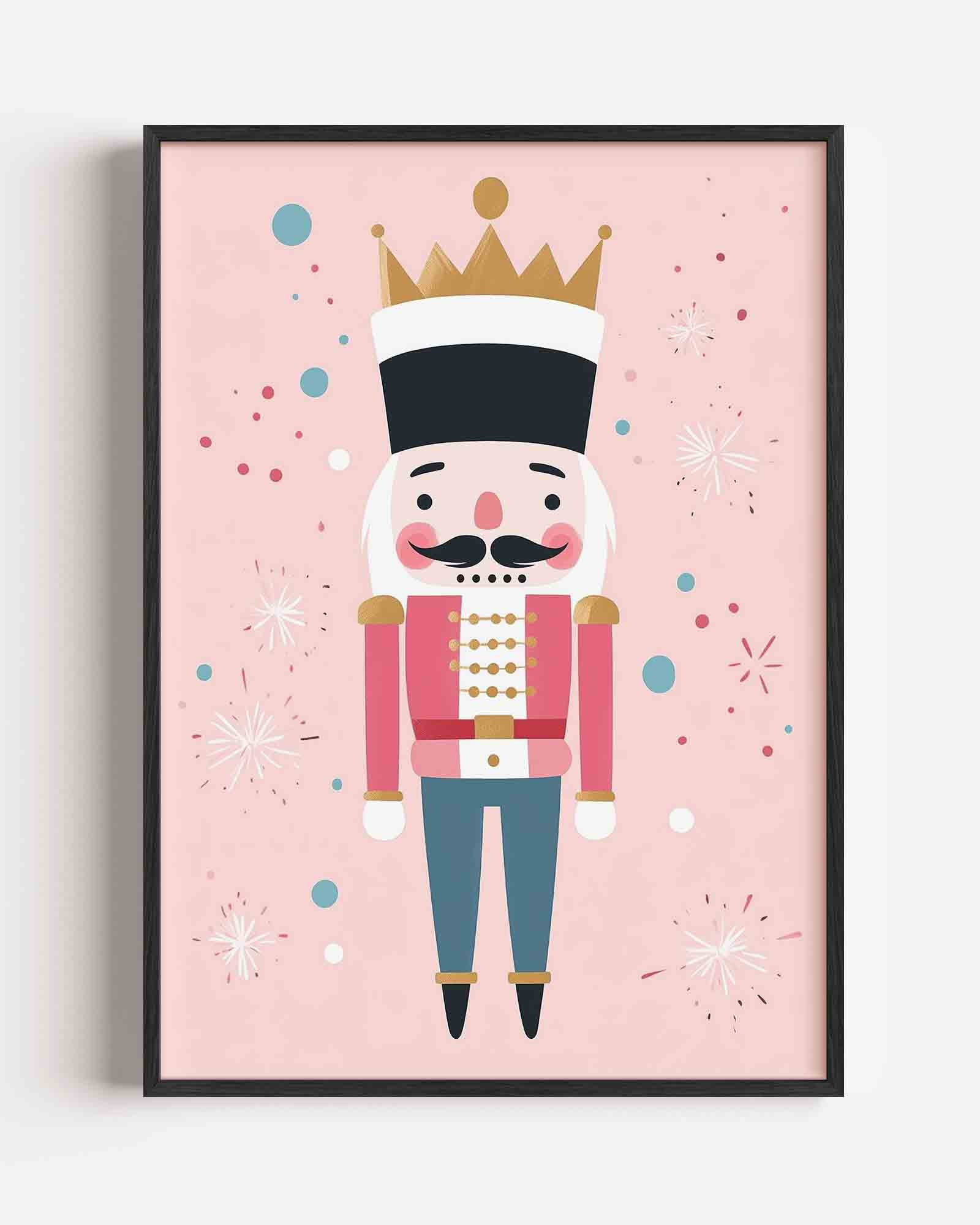 Notenkraker op roze Poster