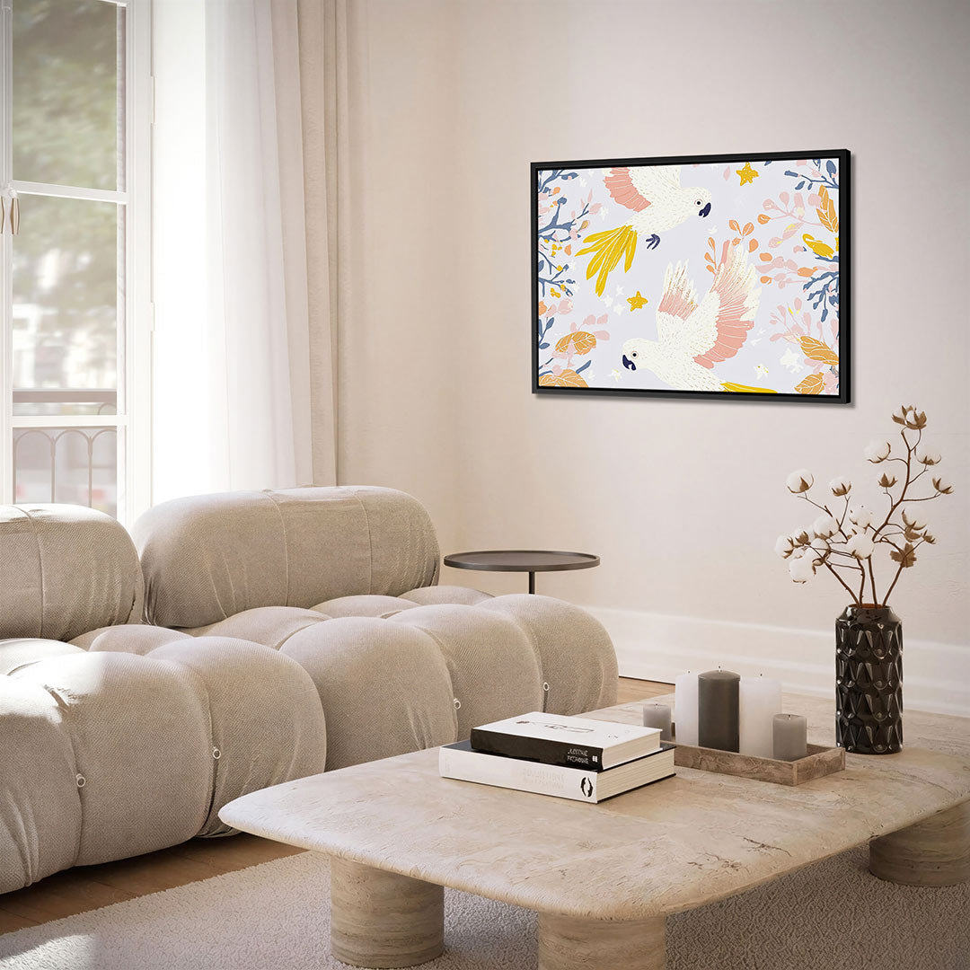 Vrolijke vogels Kunstwerk
