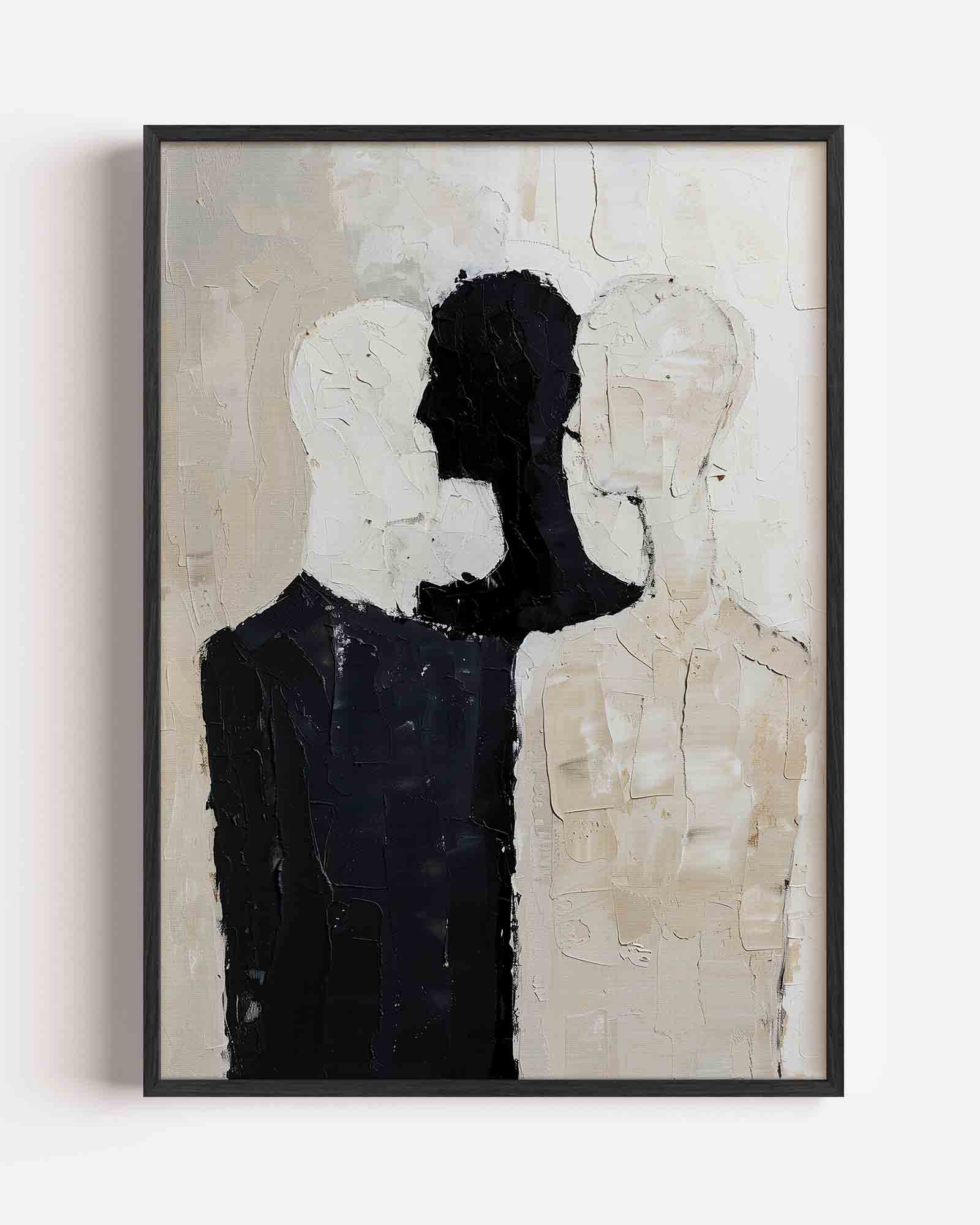 Drie silhouetten Poster
