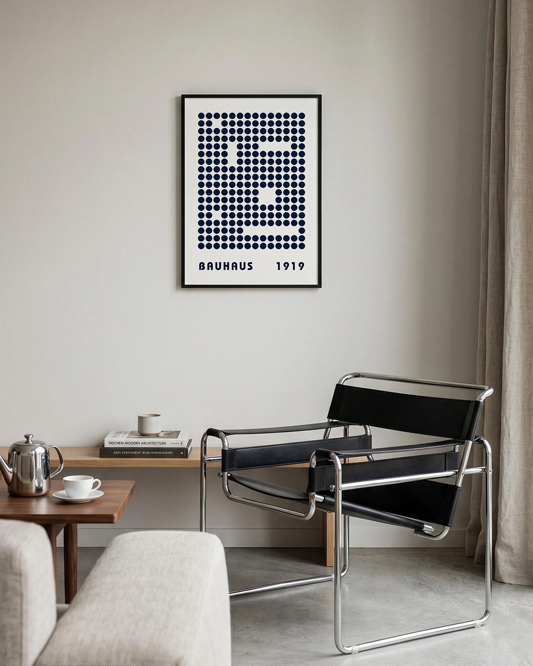 Puntpatroon en ruimte Poster