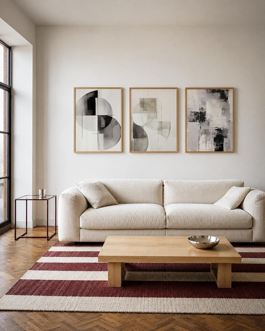 Zwart wit cirkelspel Posterset