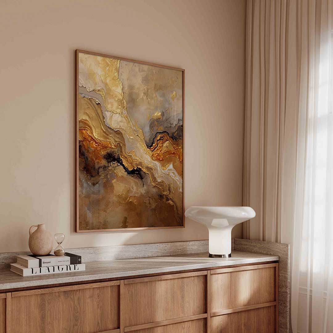 Gouden textuur Poster