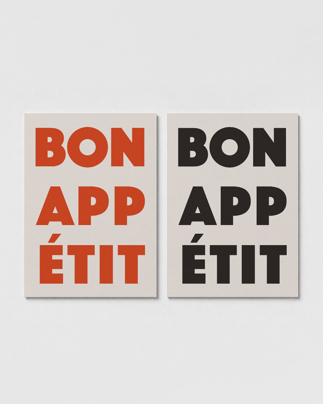 Krachtige typografie Posterset