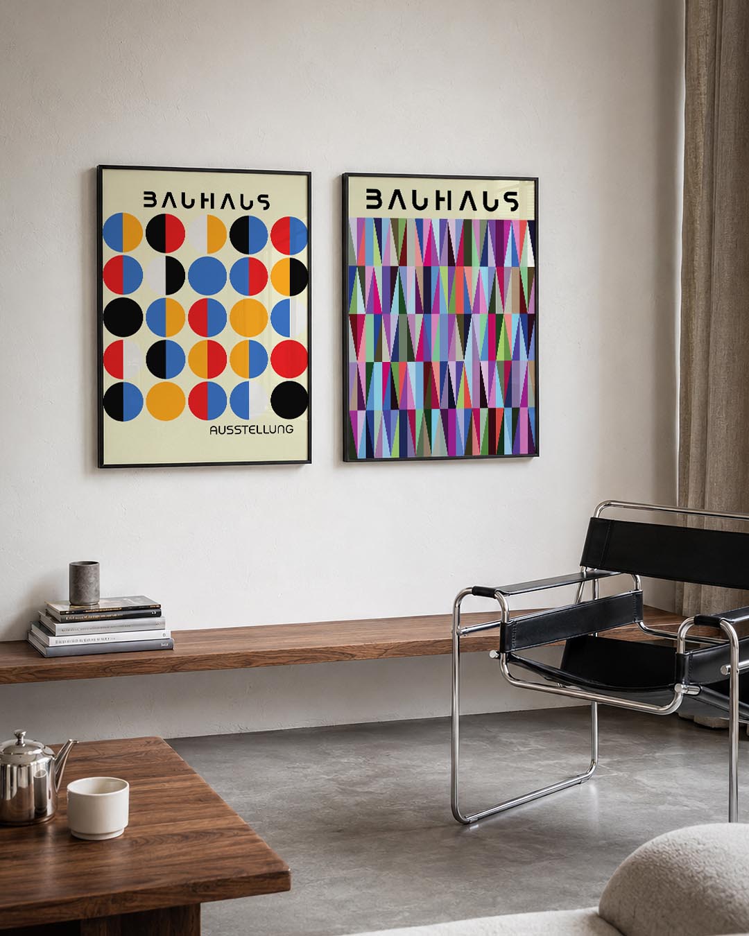 Kleurrijke cirkelritmes Posterset