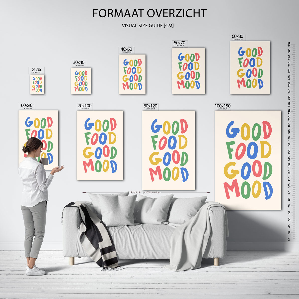 Good food good mood Poster