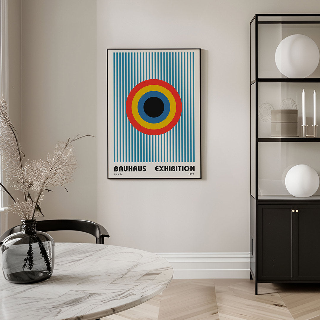 Cirkel en lijnen Poster