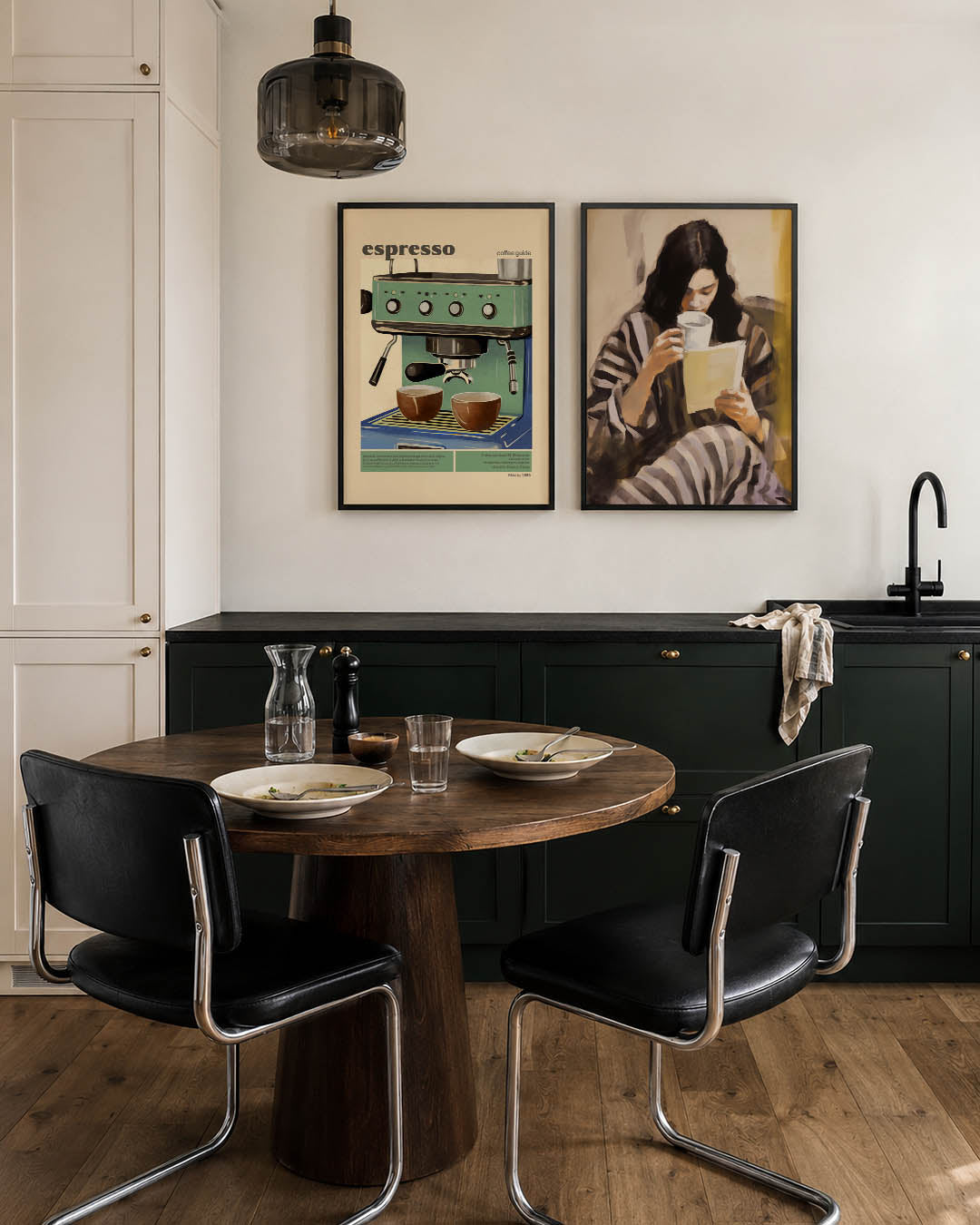 Koffie en machine Posterset