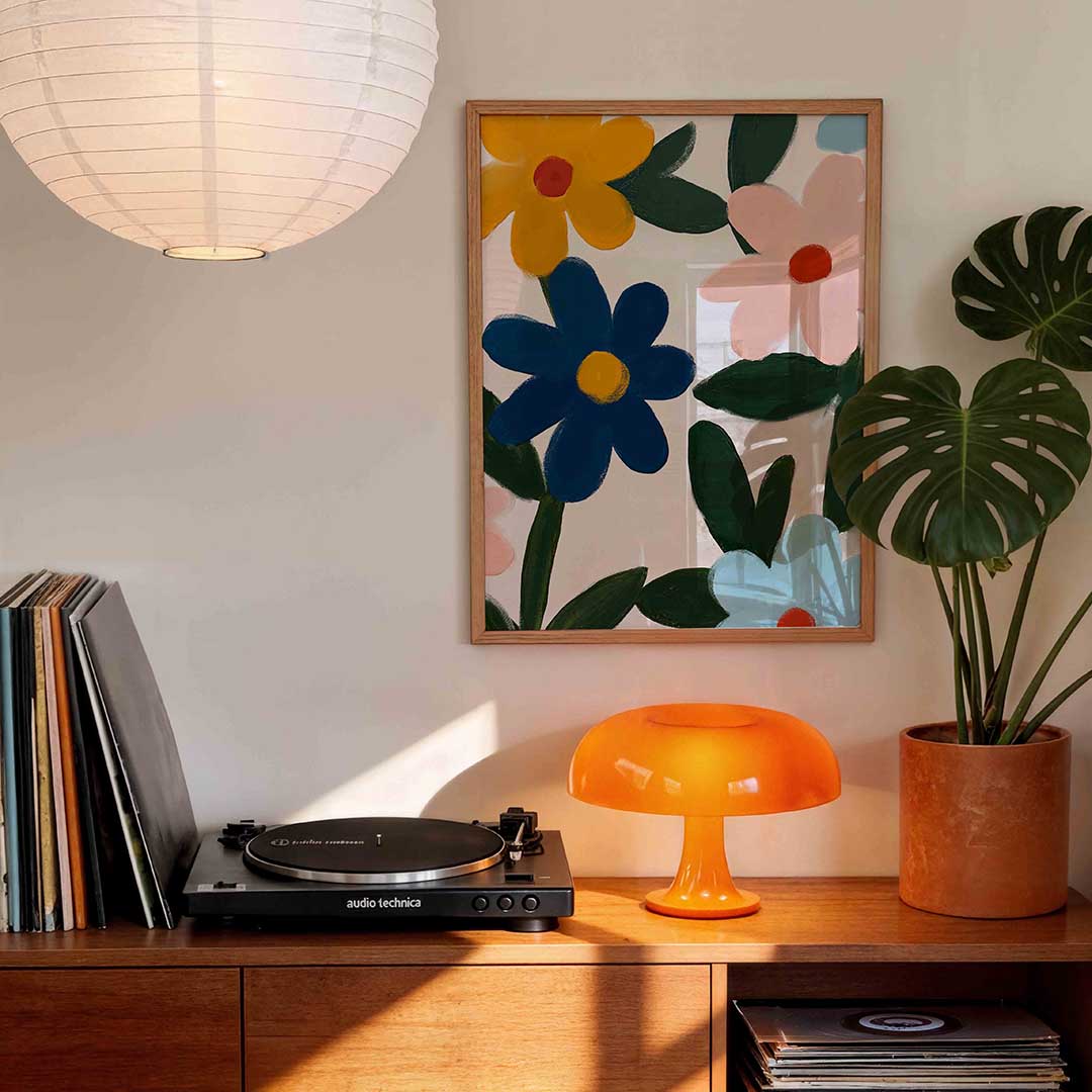 Bloemen en bladeren Poster