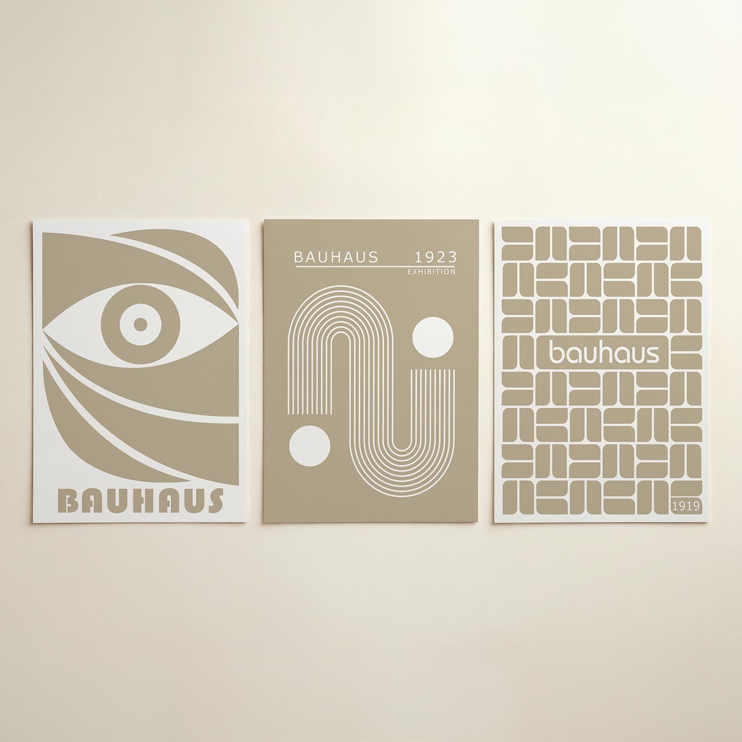 Oogvorm en lijnen Posterset