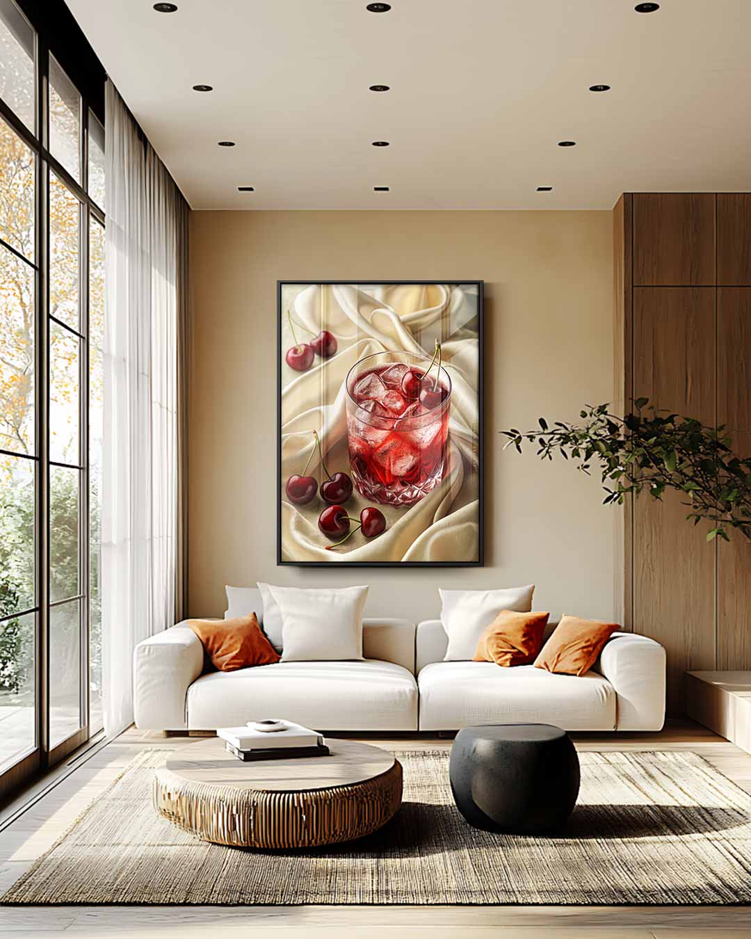 Kersen Verfrissing Kunstwerk-canvas-dibond-plexiglas-wanddecoratie-WallArtistic