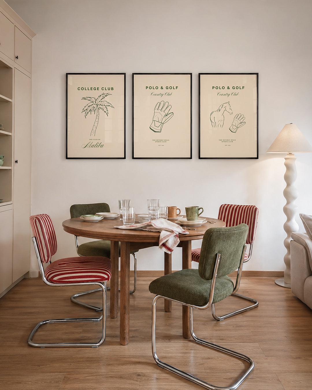 Palm en tekst Posterset