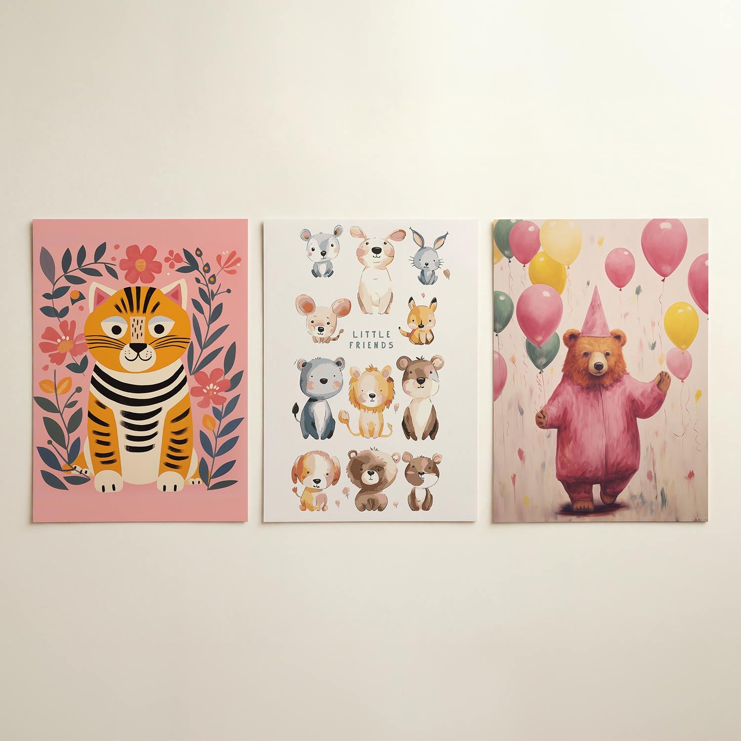 Vrolijke tijger Posterset
