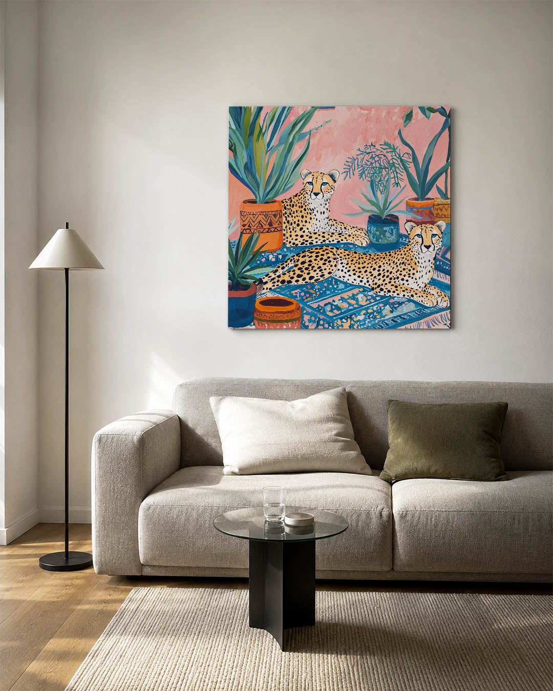 Exotische dieren en planten Kunstwerk