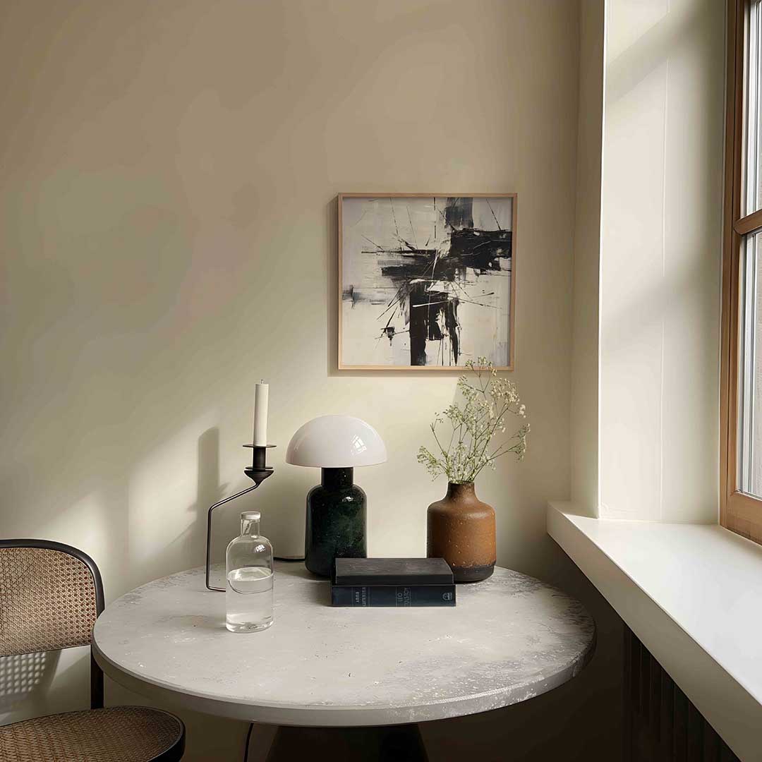 Abstracte zwart wit Poster