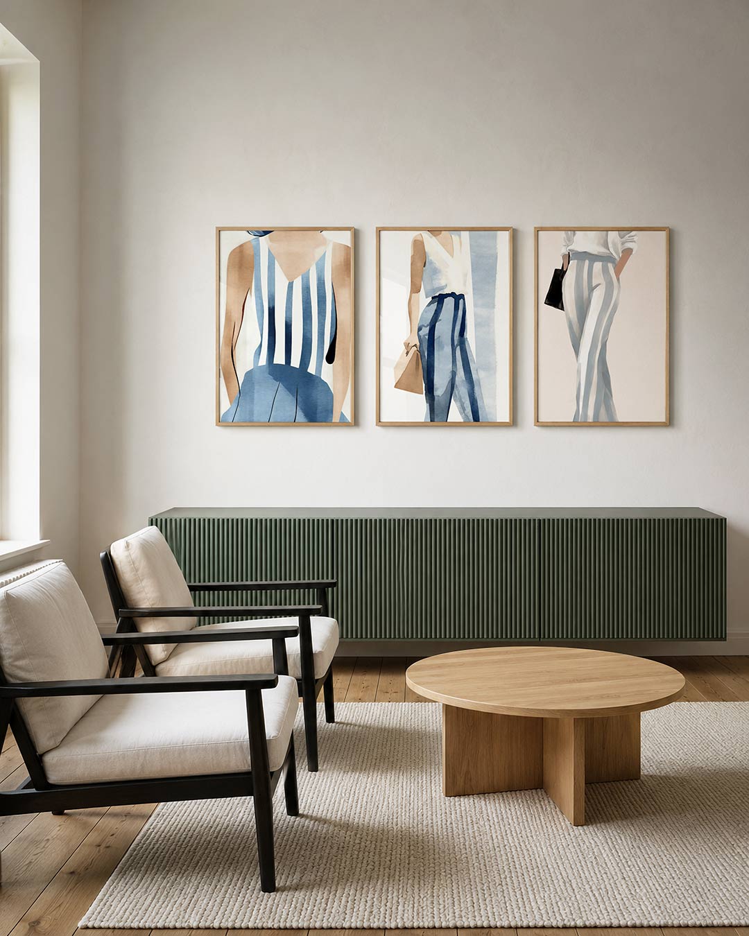 Gestreepte harmonie Posterset