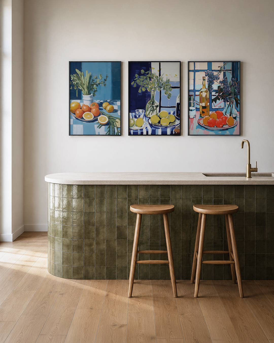 Fruit en bladeren Posterset