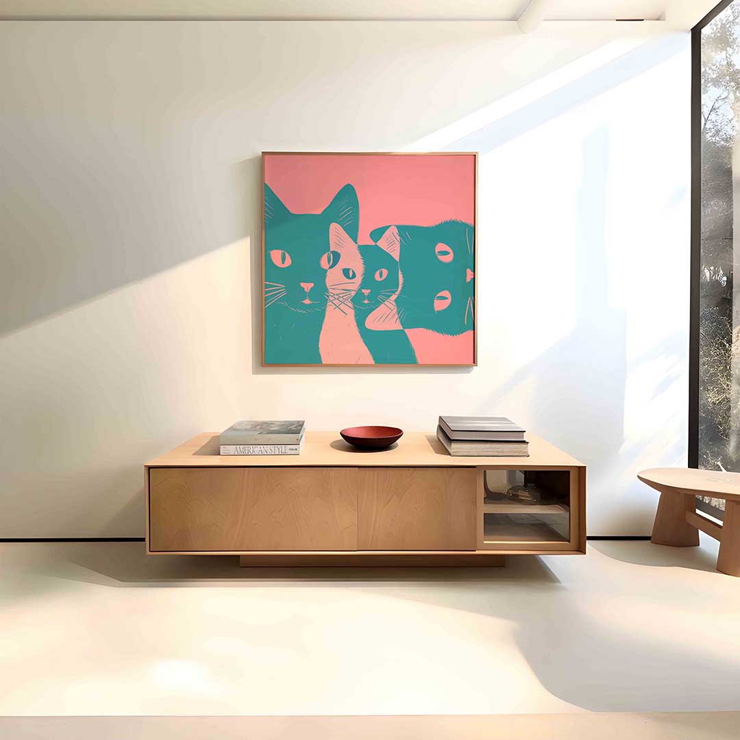 Drie katten Poster