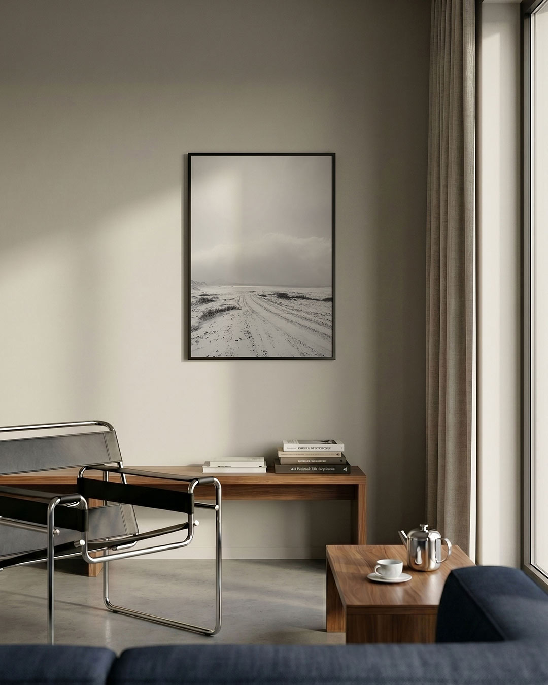 Winterse landschap Poster