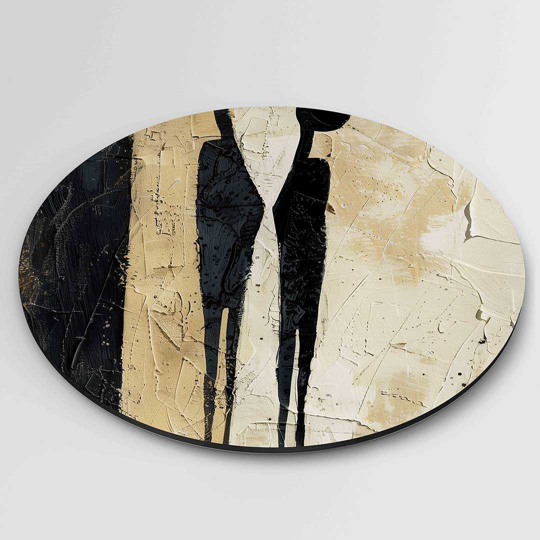Abstracte figuren Muurcirkel