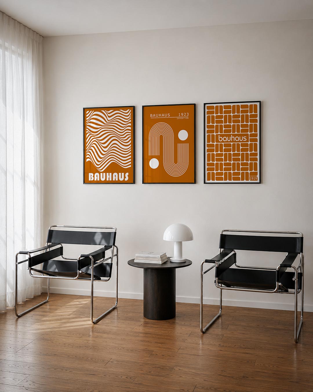Golvend lijnenspel Posterset