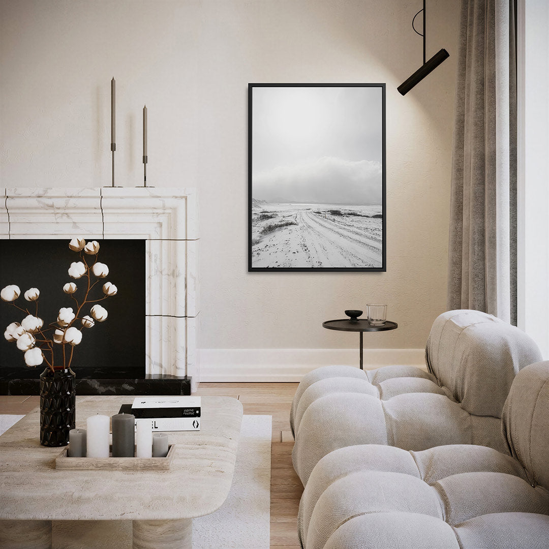 Rustige winterlandschap Kunstwerk