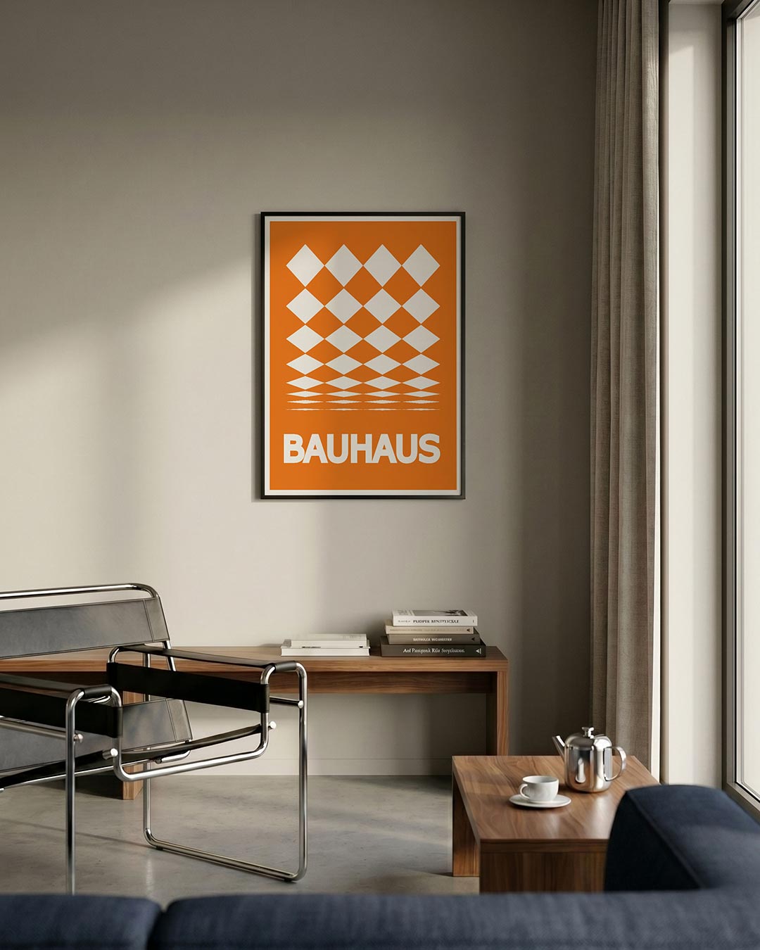 Ruitpatroon en kleur Poster